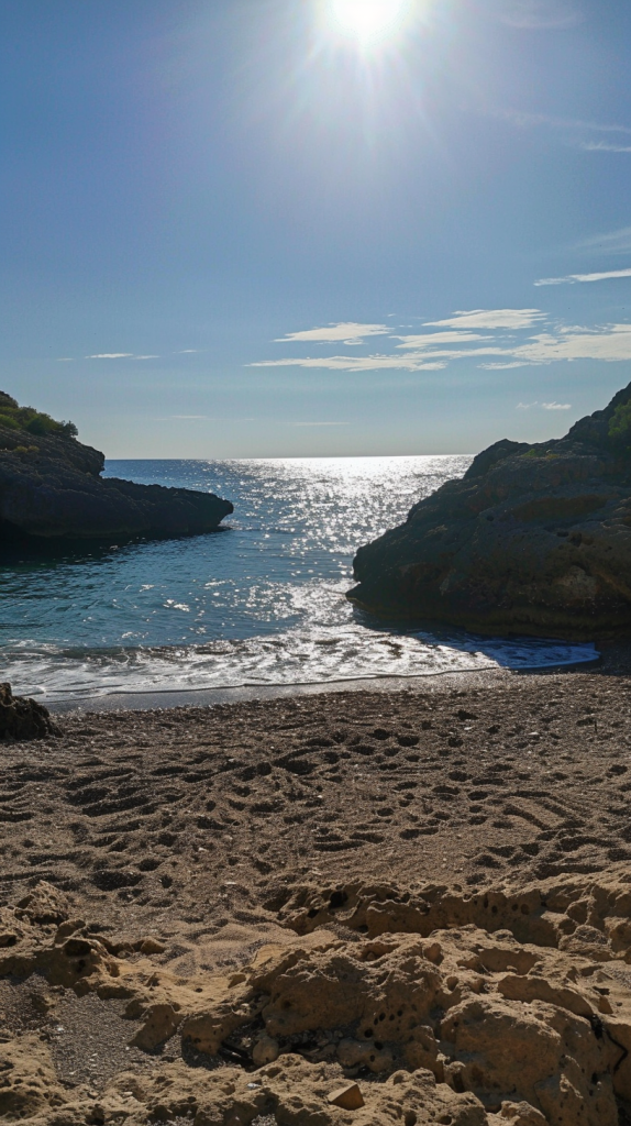 Natural beach in Spain